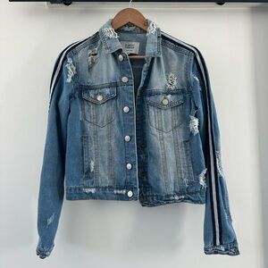 Women’s Almost famous distressed Jean jacket
